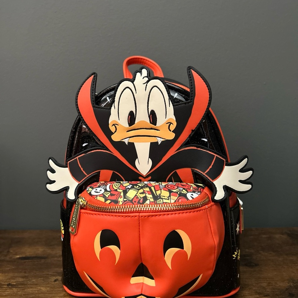 NWT LF Exclusive Halloween Donald Duck Trick or Treat Mini Backpack